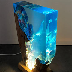 Dolphin and Diver Resin Night Light( Best Gift 🎁 )