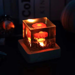 Mushroom Cloud Resin Lamp