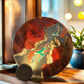 Shark & Submarine Resin Lamp Irregular Ocean-Themed Night Light for Kids Room