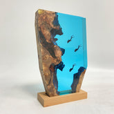 Three Divers Resin Night Light - Family Series