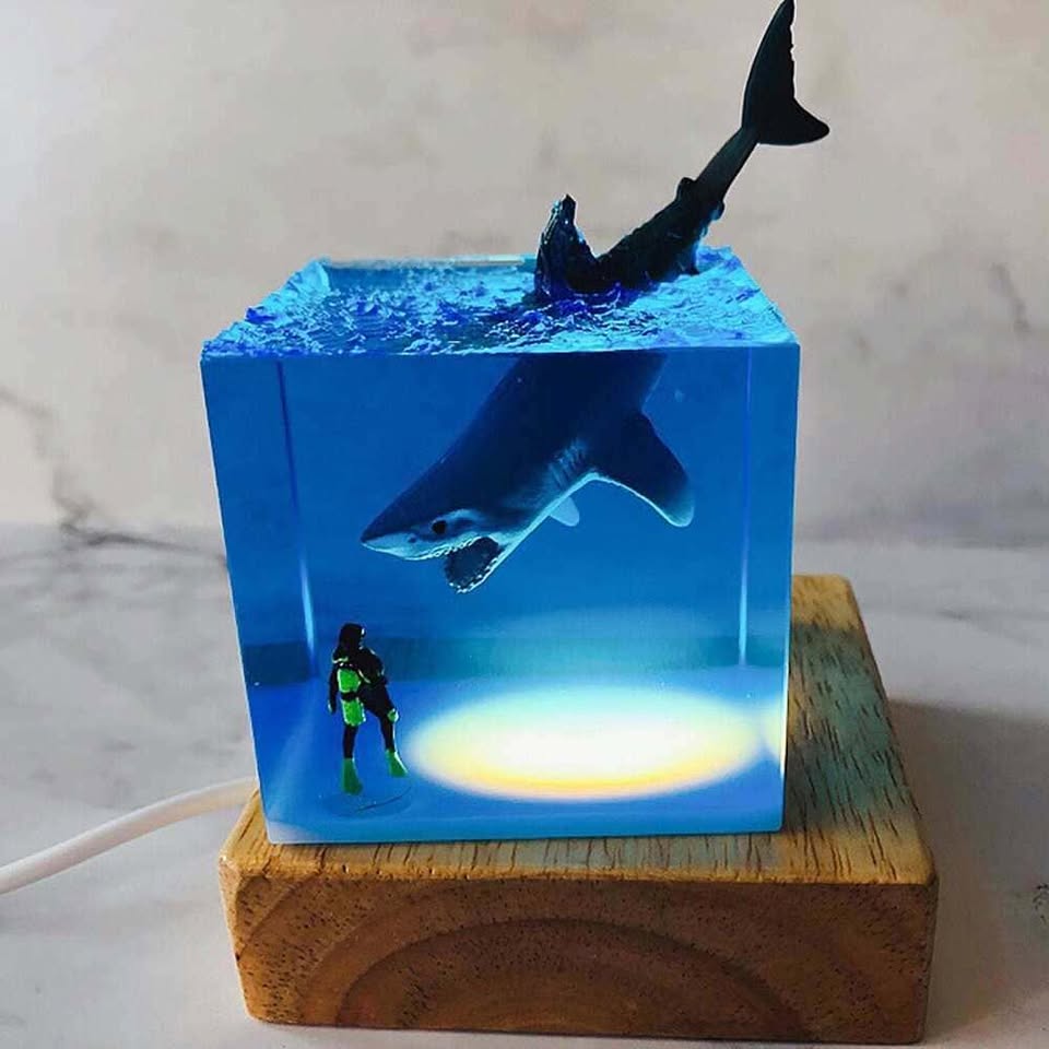 Shark Resin Night Light