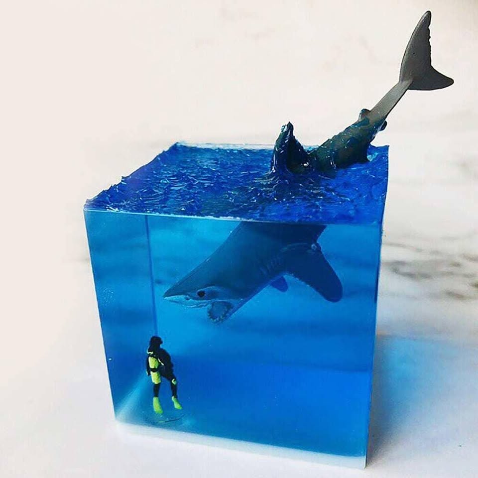 Shark Resin Night Light
