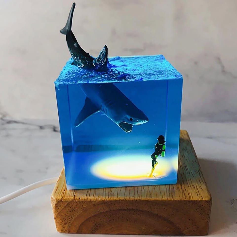 Shark Resin Night Light