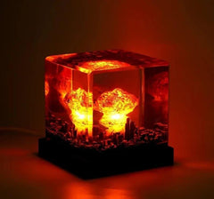 Mushroom Cloud Resin Lamp