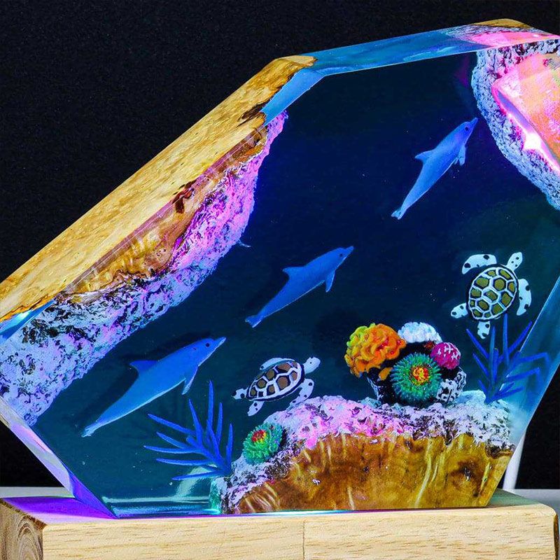 Deep Sea Explorer Resin Lamp Night Light for Holiday Decor