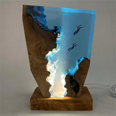 Diver frozen in light, Night Light, Scuba Diving Deep Sea Exploration（ Best Gift 🎁 ）🔥