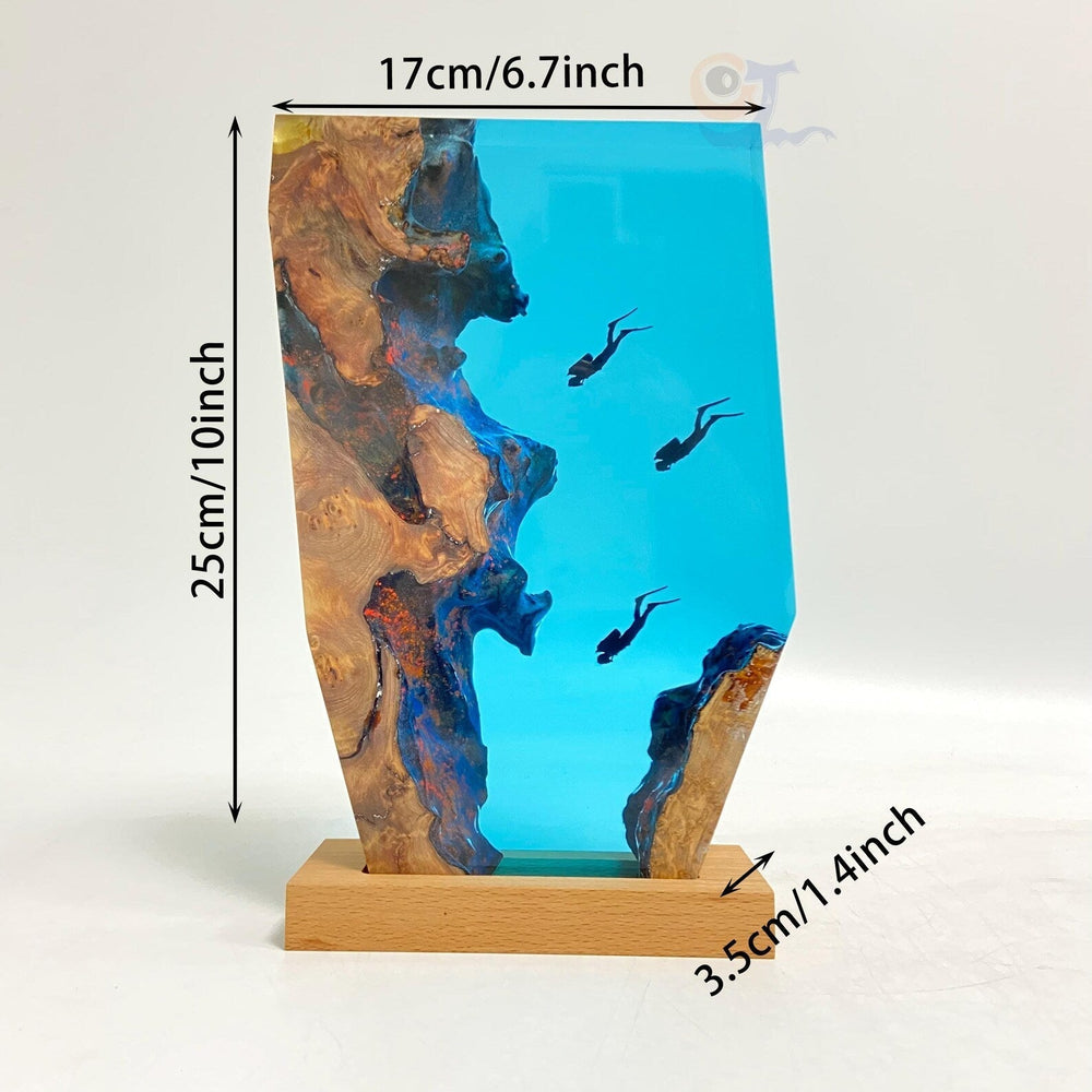 Three Divers Resin Night Light - Family Series