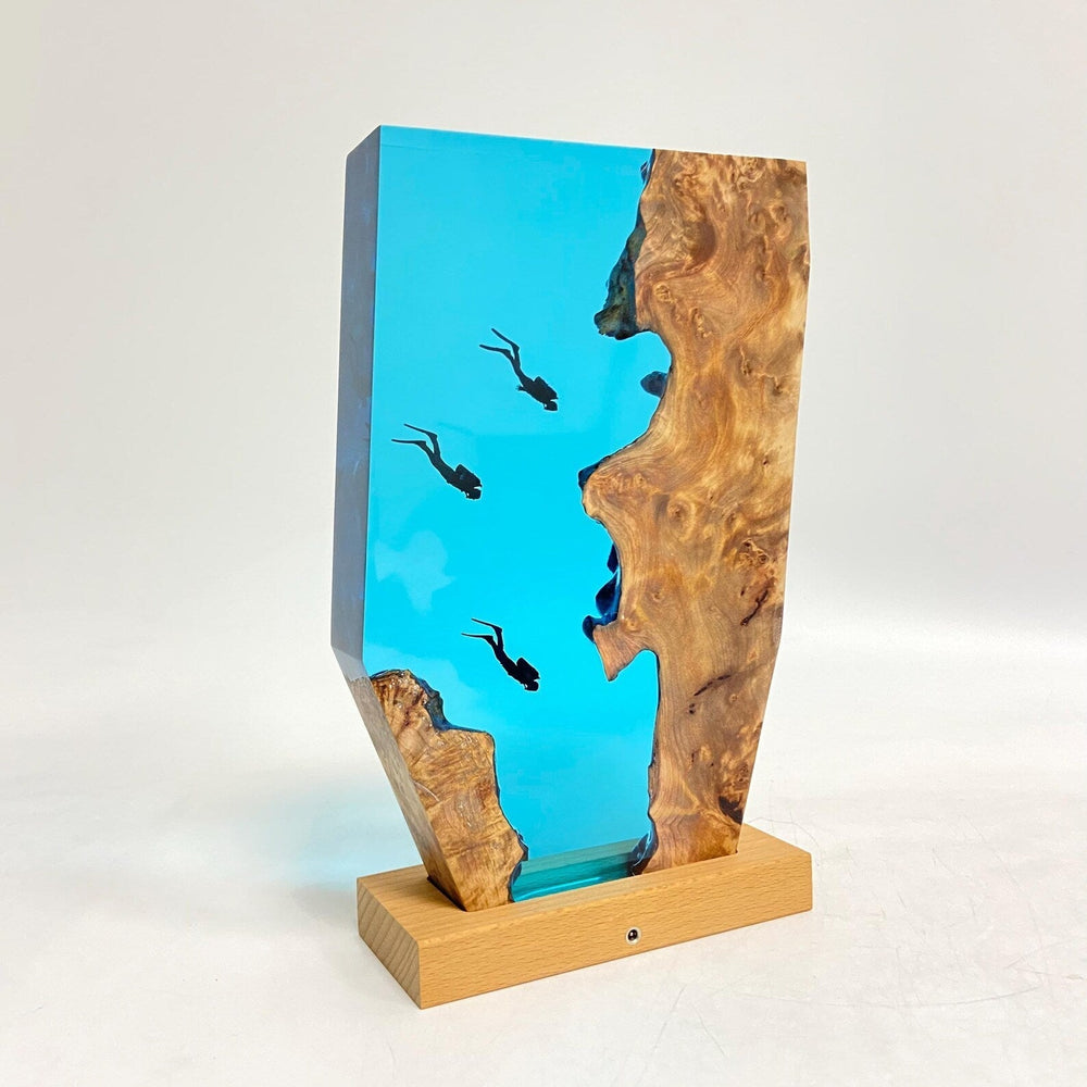Three Divers Resin Night Light - Family Series